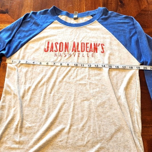 Jason Aldean's Nashville Raglan Shirt Size Medium - Picture 4 of 7